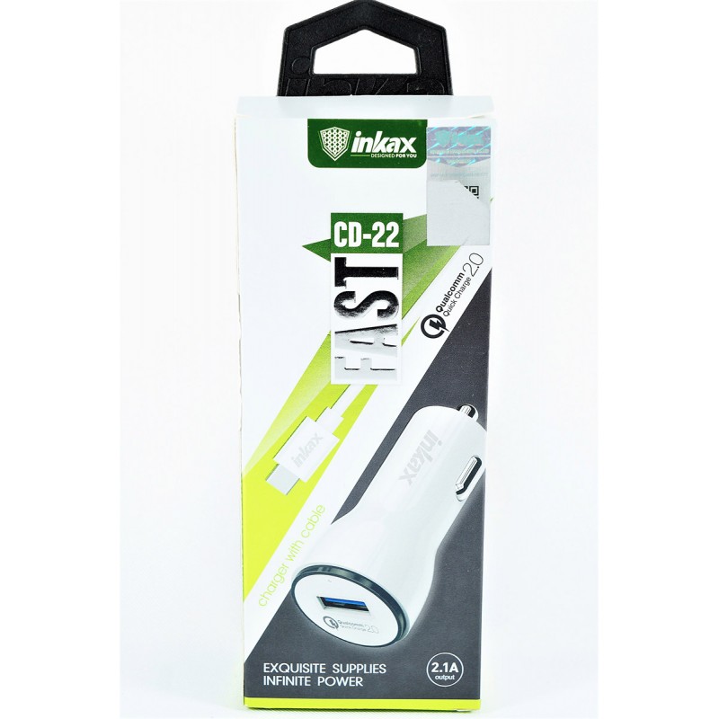 ΦΟΡΤΙΣΤΗΣ ΑΥΤ/ΤΟΥ CD-22 TYPE C QC2.0 