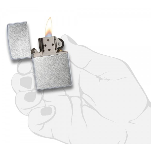 ZIPPO CLASSIC REG HERRINGBONE SWEEP ΑΝΤΙΑΝΕΜΙΚΟΣ ΑΝΑΠΤΗΡΑΣ ΑΣΗΜΙ 24648