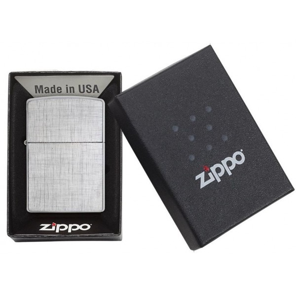 ZIPPO SILVER LINEN WEAVE ΑΝΤΙΑΝΕΜΙΚΟΣ ΑΝΑΠΤΗΡΑΣ 28181