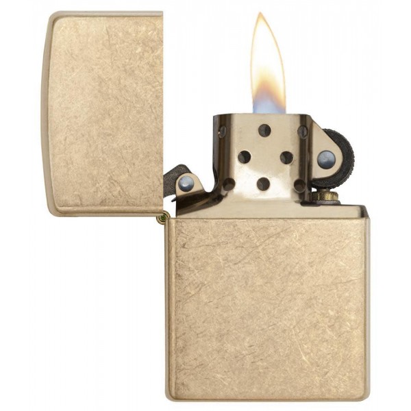 ZIPPO ARMOR TUMBLED BRASS ΑΝΤΙΑΝΕΜΙΚΟΣ ΑΝΑΠΤΗΡΑΣ ΧΡΥΣΟΣ 28496