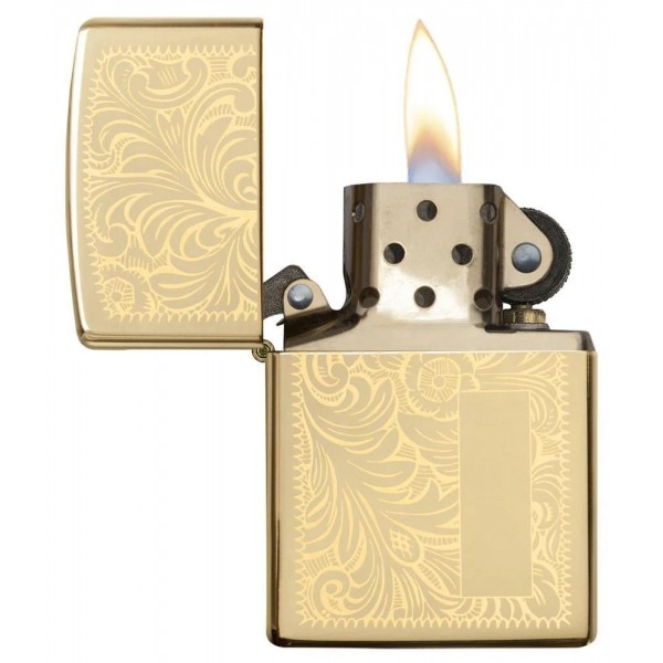 ZIPPO REGULAR BRASS VENETIAN ΑΝΤΙΑΝΕΜΙΚΟΣ ΑΝΑΠΤΗΡΑΣ ΧΡΥΣΟΣ 352B
