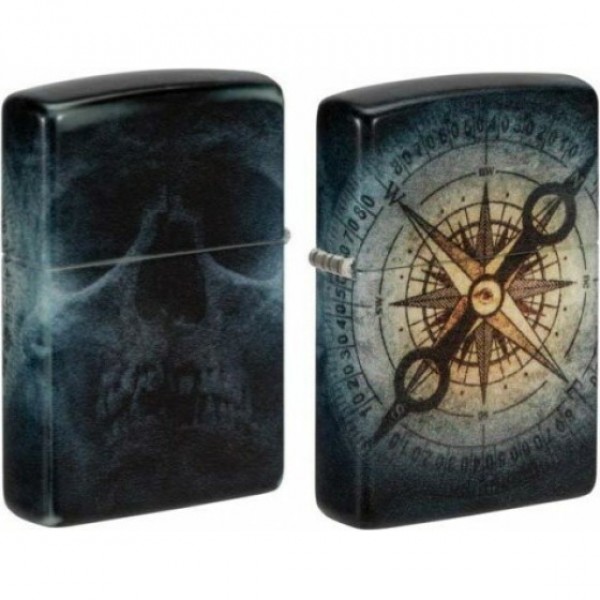 ZIPPO COMPASS GHOST DESING ΑΝΤΙΑΝΕΜΙΚΟΣ ΑΝΑΠΤΗΡΑΣ 48562