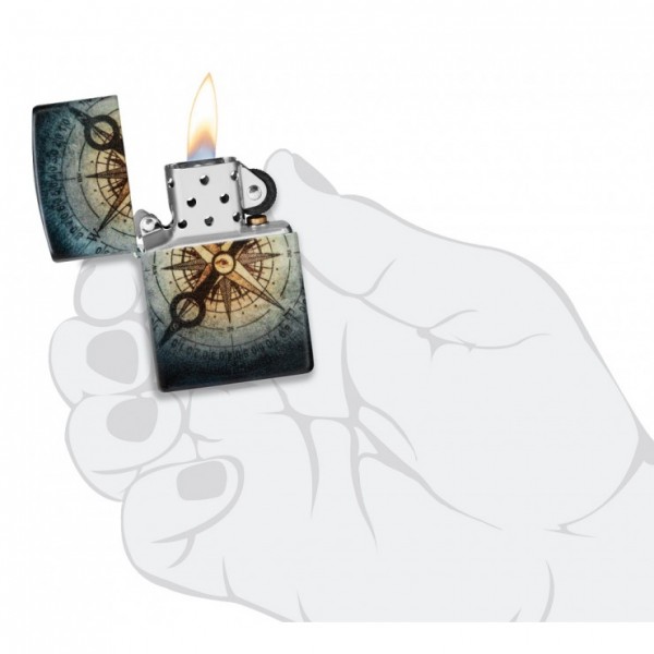  ZIPPO COMPASS GHOST DESING ΑΝΤΙΑΝΕΜΙΚΟΣ ΑΝΑΠΤΗΡΑΣ 48562