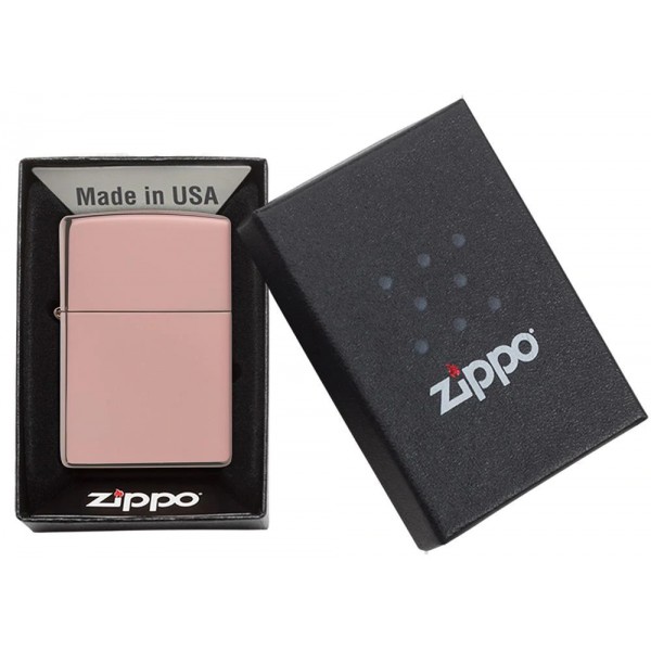 ZIPPO CLASSIC HIGH POLISH ROSE GOLD ΑΝΤΙΑΝΕΜΙΚΟΣ ΑΝΑΠΤΗΡΑΣ 49190