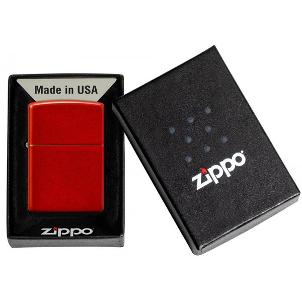 ZIPPO METALLIC RED MATTE ΑΝΤΙΑΝΕΜΙΚΟΣ ΑΝΑΠΤΗΡΑΣ 49475