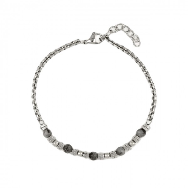 ΑΝΔΡΙΚΟ ΒΡΑΧΙΟΛΙ ΑΤΣΑΛΙ 316L ΑΣΗΜΙ HBS6667