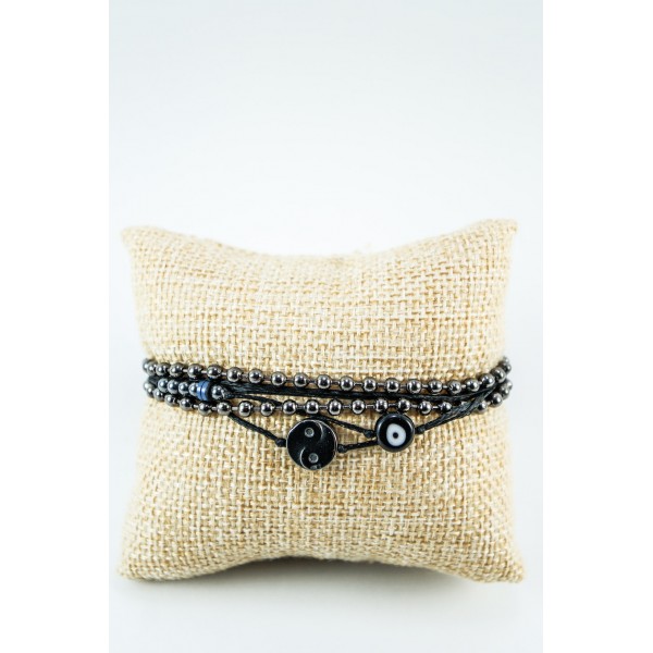 ΑΝΔΡΙΚΟ ΧΕΙΡΟΠΟΙΗΤΟ ΒΡΑΧΙΟΛΙ YIN YANG