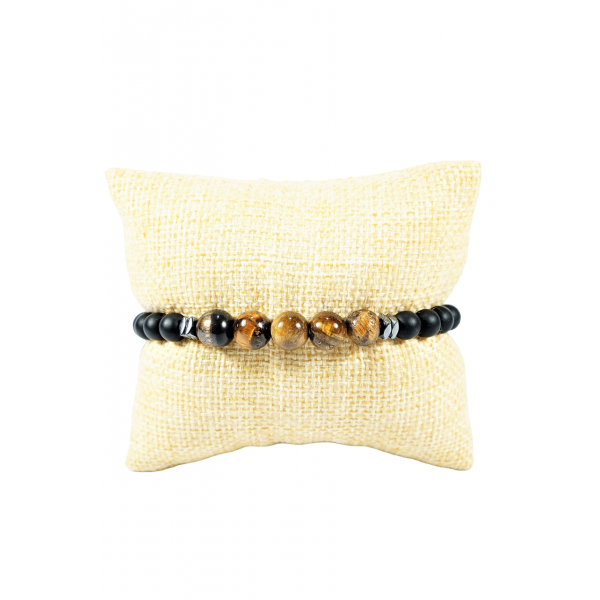 ΧΕΙΡΟΠΟΙΗΤΟ ΑΝΔΡΙΚΟ ΒΡΑΧΙΟΛΙ ΜΕ ΠΕΤΡΑ ΜΑΤΙ ΤΗΣ ΤΙΓΡΗΣ Μ1-1929-K