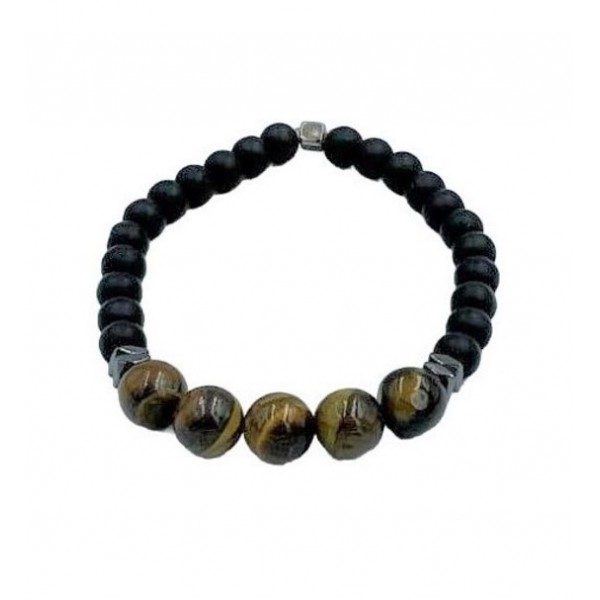 ΧΕΙΡΟΠΟΙΗΤΟ ΑΝΔΡΙΚΟ ΒΡΑΧΙΟΛΙ ΜΕ ΠΕΤΡΑ ΜΑΤΙ ΤΗΣ ΤΙΓΡΗΣ Μ1-1929-K