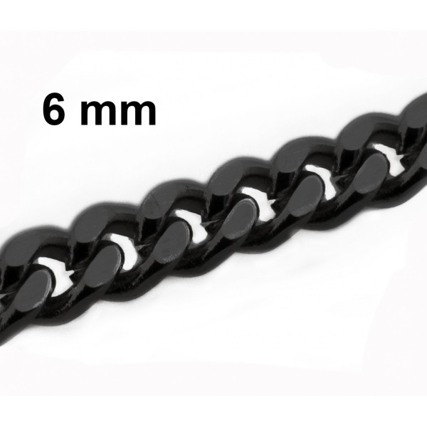 ΑΝΔΡΙΚΗ ΑΛΥΣΙΔΑ ΛΑΙΜΟΥ ΑΤΣΑΛΙ 316L ΜΑΥΡΗ ΦΑΡΔΙΑ ΠΑΧΟΥΣ 6MM ΚΑΙ ΜΗΚΟΥΣ 60CM SC209