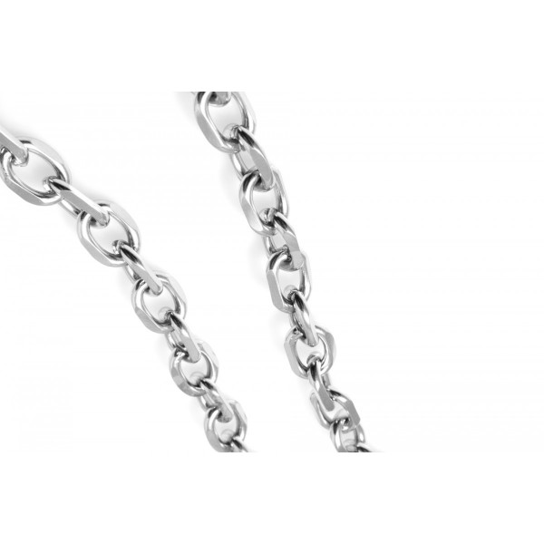 ΑΝΔΡΙΚΗ ΑΛΥΣΙΔΑ ΛΑΙΜΟΥ ΑΤΣΑΛΙ 316L ΑΣΗΜΙ ΦΑΡΔΙΑ ΠΑΧΟΥΣ 8MM ΚΑΙ ΜΗΚΟΥΣ 60CM SC387