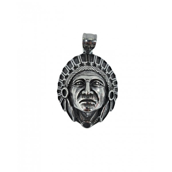 ΑΝΔΡΙΚΟ ΚΟΛΙΕ ΙΝΔΙΑΝΟΣ ΜΕ ΑΛΥΣΙΔΑ ΑΤΣΑΛΙ 316L ΑΣΗΜΙ SP1610