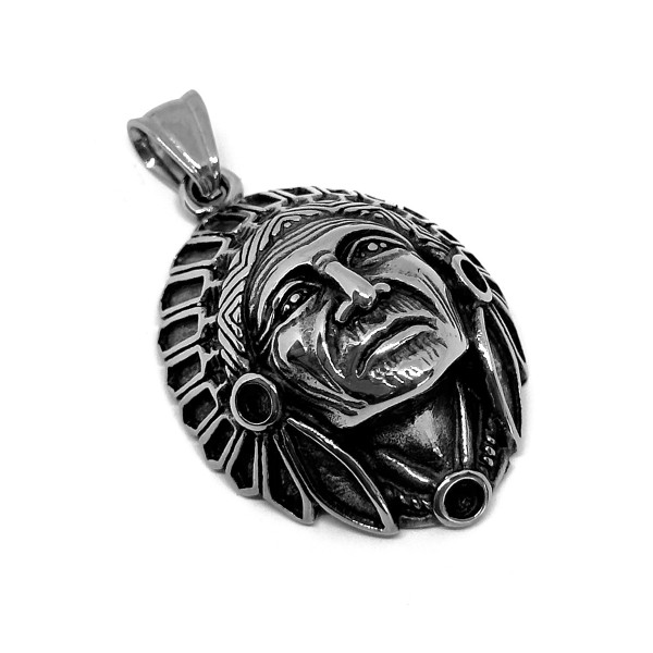 ΑΝΔΡΙΚΟ ΚΟΛΙΕ ΙΝΔΙΑΝΟΣ ΜΕ ΑΛΥΣΙΔΑ ΑΤΣΑΛΙ 316L ΑΣΗΜΙ SP1610