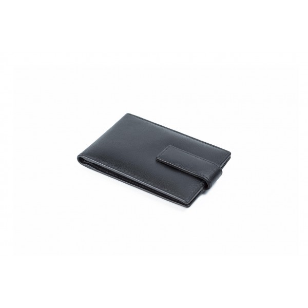 ΔΕΡΜΑΤΙΝΗ ΘΗΚΗ ΚΑΡΤΩΝ RFID ΜΑΥΡΗ CA8-159