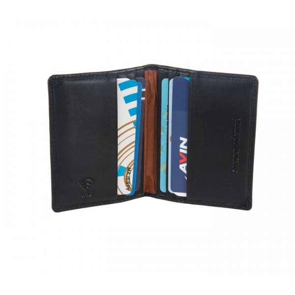 FETICHE LEATHER ΔΕΡΜΑΤΙΝΗ ΘΗΚΗ ΚΑΡΤΩΝ RFID ΜΑΥΡΗ NA 2-568