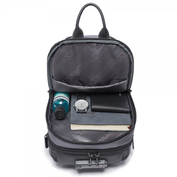 BANGE ΑΝΔΡΙΚΟ ΤΣΑΝΤΑΚΙ CROSSBODY ΑΝΘΡΑΚΙ 7086-GREY