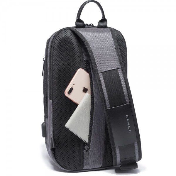 BANGE ΑΝΔΡΙΚΟ ΤΣΑΝΤΑΚΙ CROSSBODY ΑΝΘΡΑΚΙ 7086-GREY