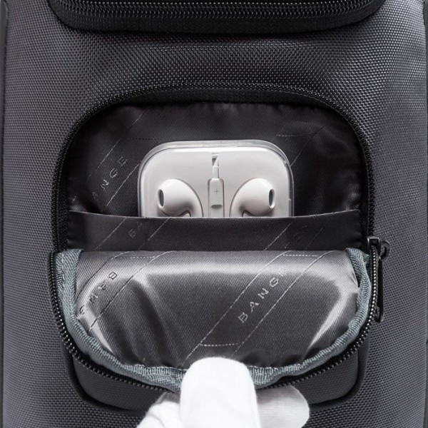 BANGE ΑΝΔΡΙΚΟ ΤΣΑΝΤΑΚΙ CROSSBODY ΑΝΘΡΑΚΙ 7086-GREY