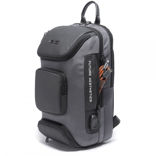 BANGE ΑΝΔΡΙΚΟ ΤΣΑΝΤΑΚΙ CROSSBODY ΑΝΘΡΑΚΙ 7086-GREY