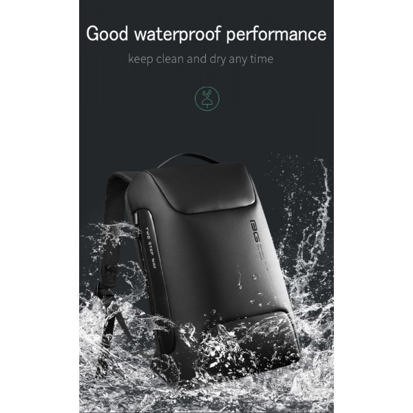 BANGE ΑΝΔΡΙΚΟ ΣΑΚΙΔΙΟ ΠΛΑΤΗΣ ΘΗΚΗ LAPTOP 15,6" ΜΑΥΡΟ 7216