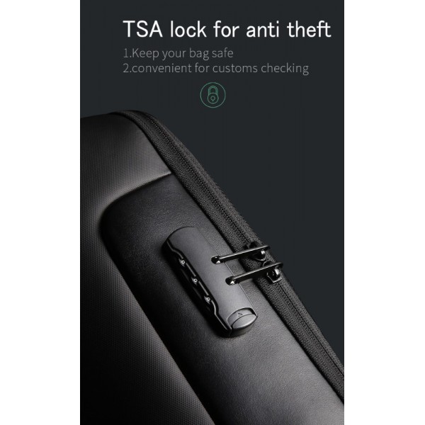 BANGE ΑΝΔΡΙΚΟ ΣΑΚΙΔΙΟ ΠΛΑΤΗΣ ΘΗΚΗ LAPTOP 15,6" ΜΑΥΡΟ 7216