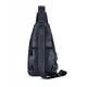 BULL CAPTAIN ΑΝΔΡΙΚΟ ΔΕΡΜΑΤΙΝΟ  CROSSBODY ΜΑΥΡΟ XB129-BL