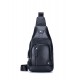 BULL CAPTAIN ΑΝΔΡΙΚΟ ΔΕΡΜΑΤΙΝΟ  CROSSBODY ΜΑΥΡΟ XB129-BL