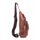 BULL CAPTAIN ΑΝΔΡΙΚΟ ΔΕΡΜΑΤΙΝΟ  CROSSBODY ΚΑΦΕ XB129-BR