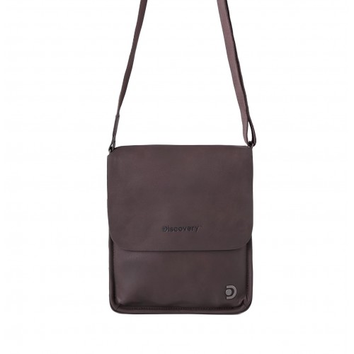 DISCOVERY ΑΝΔΡΙΚO ΤΣΑΝΤΑKI ΩΜΟΥ/ΧΙΑΣΤΙ HERITAGE FLAP SHOULDER BAG ΚΑΦΕ D03351-97