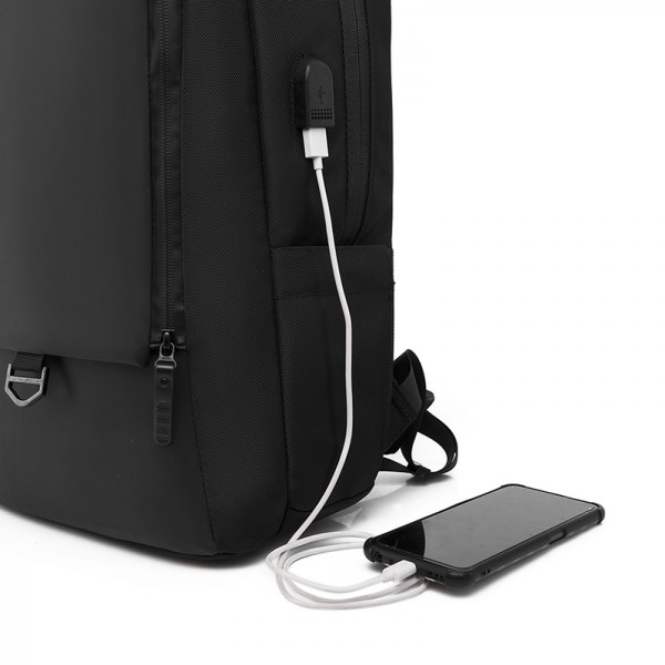 FORECAST ΣΑΚΙΔΙΟ ΠΛΑΤΗΣ-ΘΗΚΗ LAPTOP 15,6" USB ΜΑΥΡΟ 8835