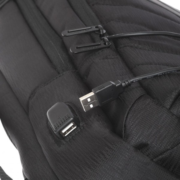 DIPLOMAT ΑΝΔΡΙΚΟ ΣΑΚΙΔΙΟ ΠΛΑΤΗΣ-ΘΗΚΗ LAPTOP 15,6" USB ΜΑΥΡΟ ΚΝ85