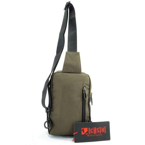 LEASTAT ΑΝΔΡΙΚΟ ΤΣΑΝΤΑΚΙ BODYBAG ΧΑΚΙ 9010 