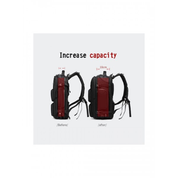 OZUKO ΑΝΔΡΙΚΟ ΣΑΚΙΔΙΟ ANTITHEFT ΜΑΥΡΟ 9309 L