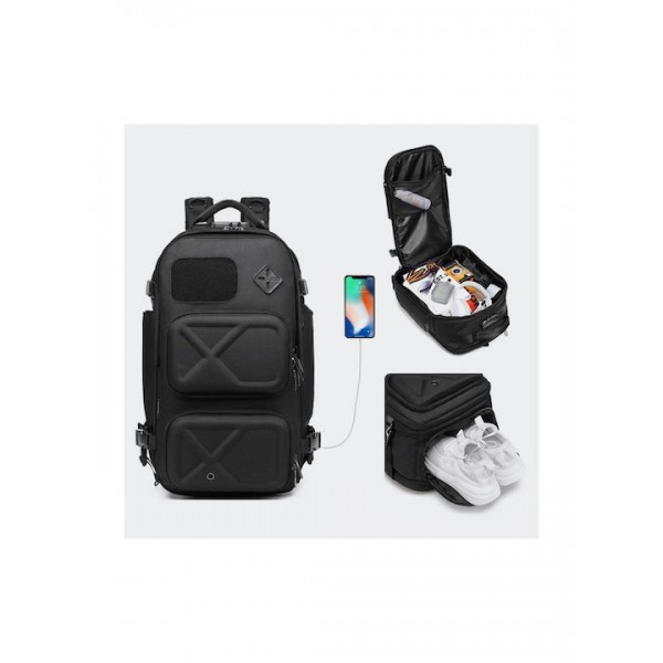 OZUKO ΑΝΔΡΙΚΟ ΣΑΚΙΔΙΟ ANTITHEFT ΜΑΥΡΟ 9309 L