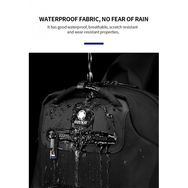 OZUKO ΑΝΔΡΙΚΟ ΣΑΚΙΔΙΟ CROSSBODY ARMY 9420