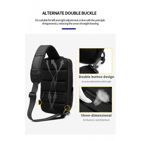 OZUKO ΑΝΔΡΙΚΟ ΣΑΚΙΔΙΟ CROSSBODY ARMY 9420