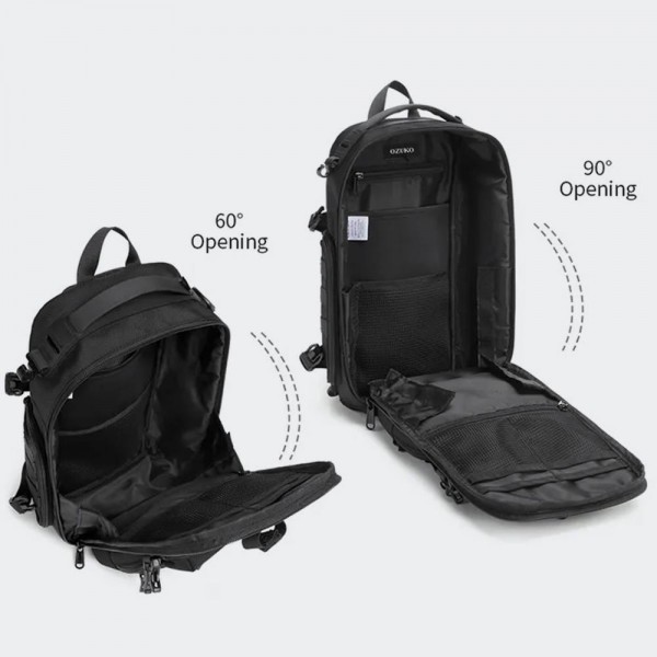 OZUKO ΑΝΔΡΙΚΟ ΣΑΚΙΔΙΟ CROSSBODY ΜΑΥΡΟ 9585