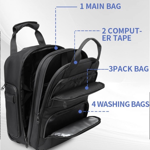OZUKO ΣΑΚ ΒΟΥΑΓΙΑΖ (TROLLEY TRAVEL BAG BLACK) ΜΑΥΡΟ 9699