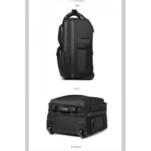 OZUKO ΣΑΚ ΒΟΥΑΓΙΑΖ (TROLLEY TRAVEL BAG BLACK) ΜΑΥΡΟ 9699