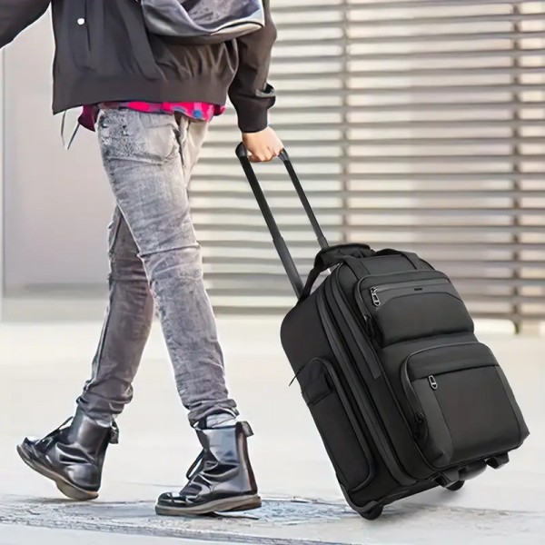 OZUKO ΣΑΚ ΒΟΥΑΓΙΑΖ (TROLLEY TRAVEL BAG BLACK) ΜΑΥΡΟ 9699