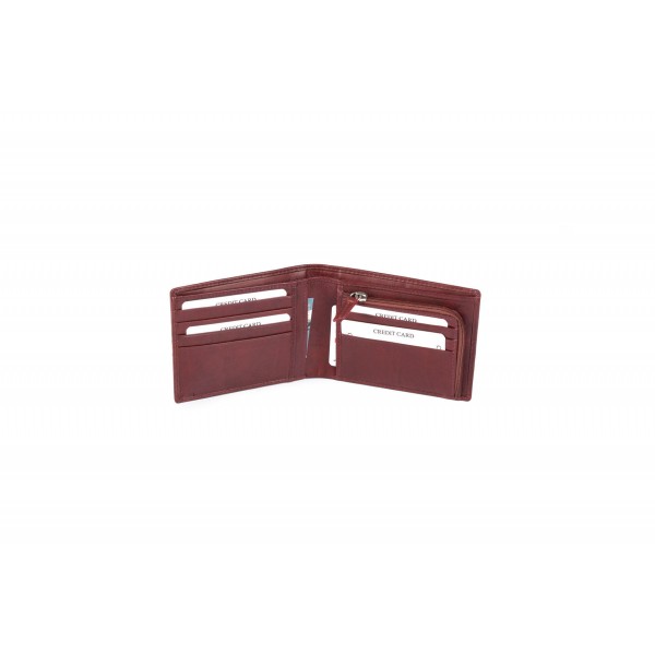 FETICHE LEATHER ΑΝΔΡΙΚΟ ΔΕΡΜΑΤΙΝΟ ΠΟΡΤΟΦΟΛΙ ΜΠΟΡΝΤΟ ΑΝ 5-974