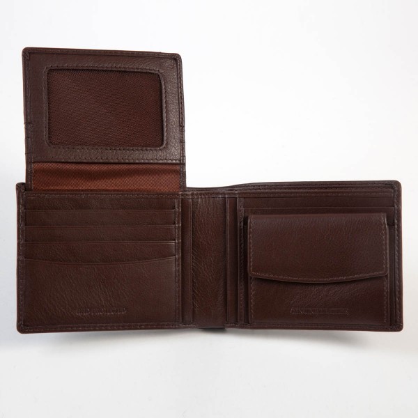 MARIO ROSSI ΑΝΔΡΙΚΟ ΔΕΡΜΑΤΙΝΟ ΠΟΡΤΟΦΟΛΙ RFID ΚΑΦΕ 1694