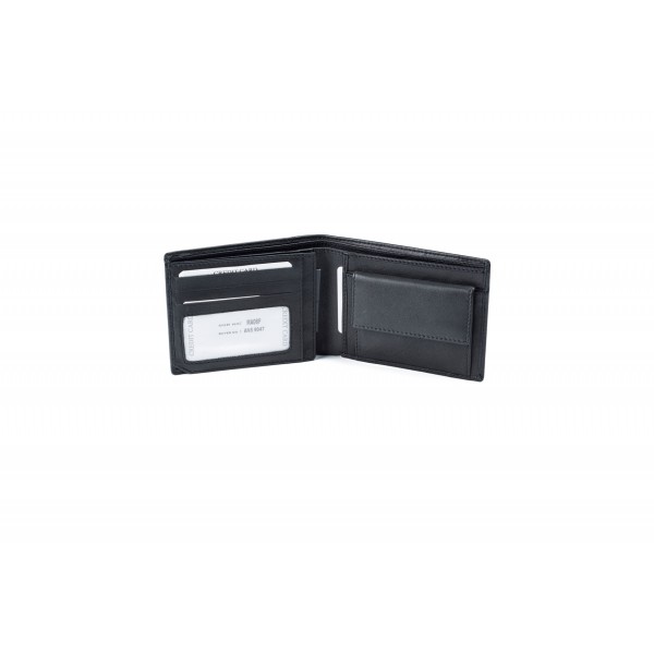 FETICHE ΑΝΔΡΙΚΟ ΔΕΡΜΑΤΙΝΟ ΠΟΡΤΟΦΟΛΙ RFID ΜΑΥΡΟ AN-5-947B