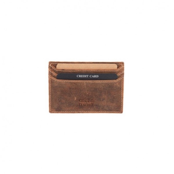 FETICHE LEATHER ΔΕΡΜΑΤΙΝΗ ΘΗΚΗ ΚΑΡΤΩΝ RFID ΚΑΦΕ HUR 10-268