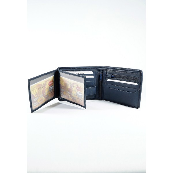 ΑΝΔΡΙΚΟ ΔΕΡΜΑΤΙΝΟ ΠΟΡΤΟΦΟΛΙ ΣΚΟΥΡΟ ΜΠΛΕ 1376