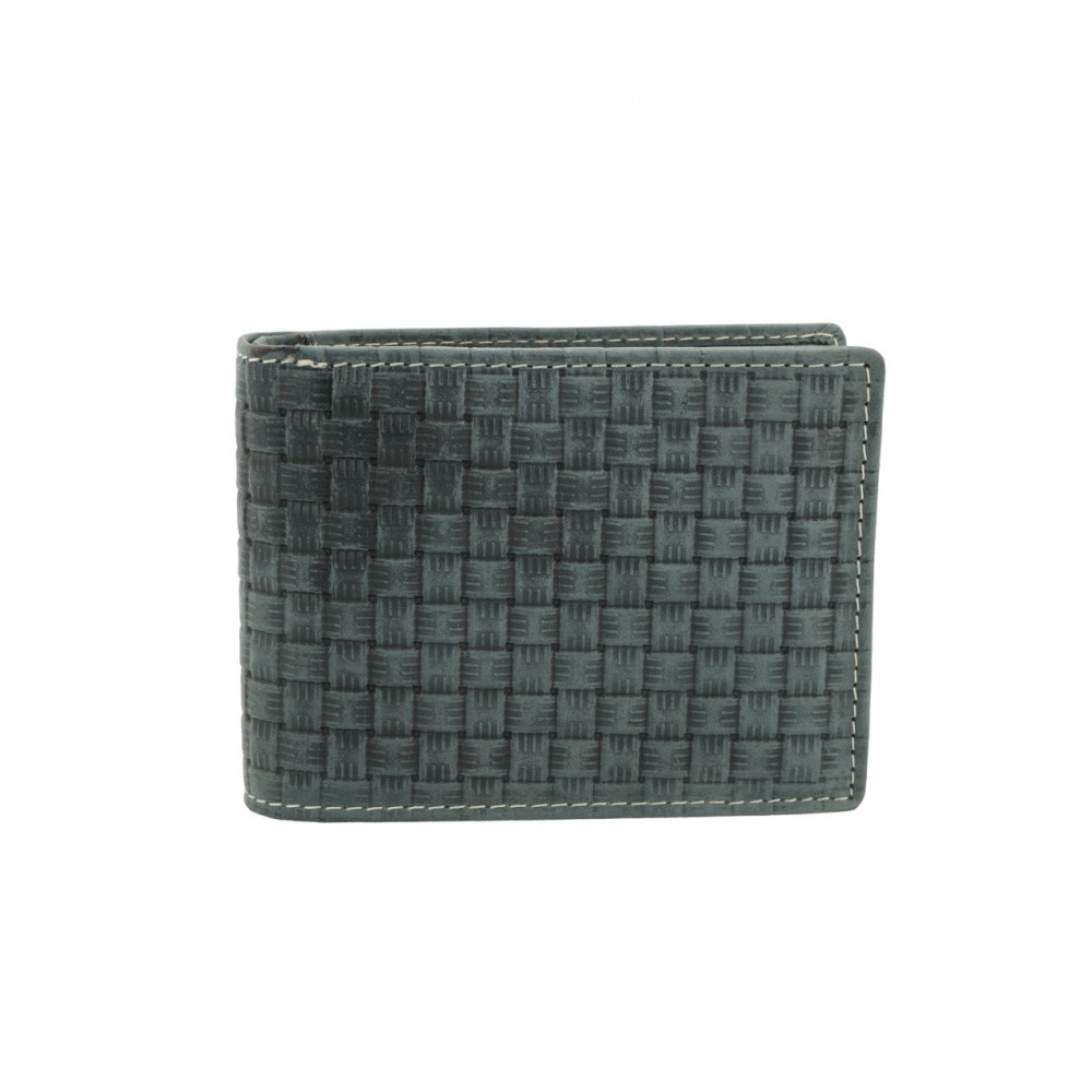 GINIS LEATHER ΑΝΔΡΙΚΟ ΔΕΡΜΑΤΙΝΟ ΠΟΡΤΟΦΟΛΙ RFID ΓΚΡΙ LS3-G