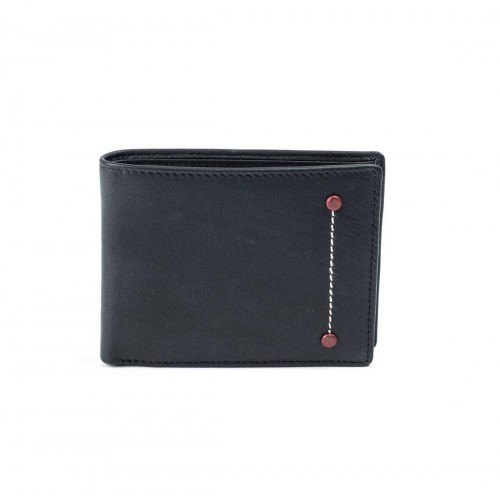 FETICHE LEATHER ΑΝΔΡΙΚΟ ΔΕΡΜΑΤΙΝΟ ΠΟΡΤΟΦΟΛΙ RFID ΜΑΥΡΟ AN-5-945