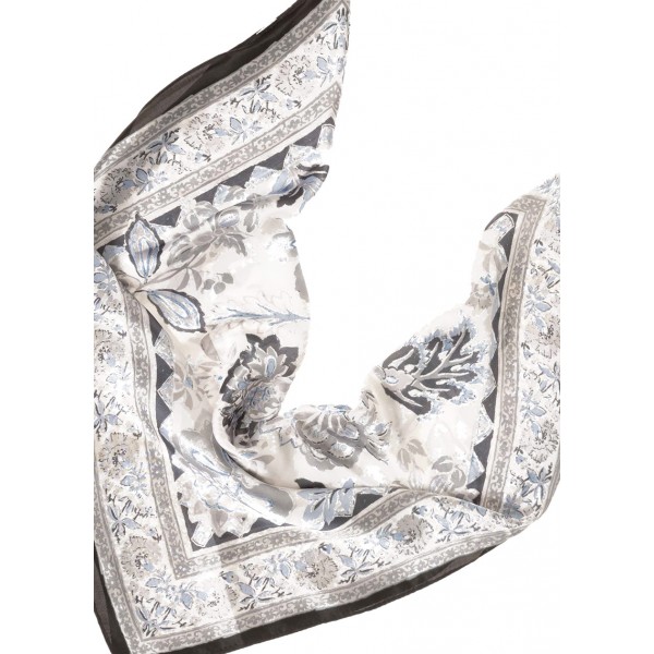 MODISSIMO ΓΥΝΑΙΚΕΙΟ ΜΑΝΤΗΛΙ VINTAGE FLORAL PRINT ΜΑΥΡΟ 16-24091BL