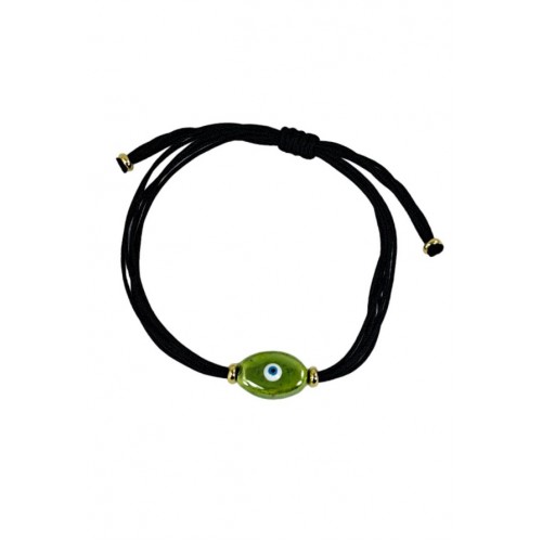 ΓΥΝΑΙΚΕΙΟ ΧΕΙΡΟΠΟΙΗΤΟ ΒΡΑΧΙΟΛΙ ΜΑΤΑΚΙ ΜΕ ΚΟΡΔΟΝΙ ΜΑΥΡΟ ROS-34