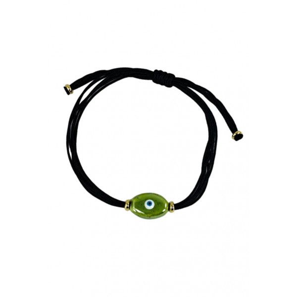 ΓΥΝΑΙΚΕΙΟ ΧΕΙΡΟΠΟΙΗΤΟ ΒΡΑΧΙΟΛΙ ΜΑΤΑΚΙ ΜΕ ΚΟΡΔΟΝΙ ΜΑΥΡΟ ROS-34